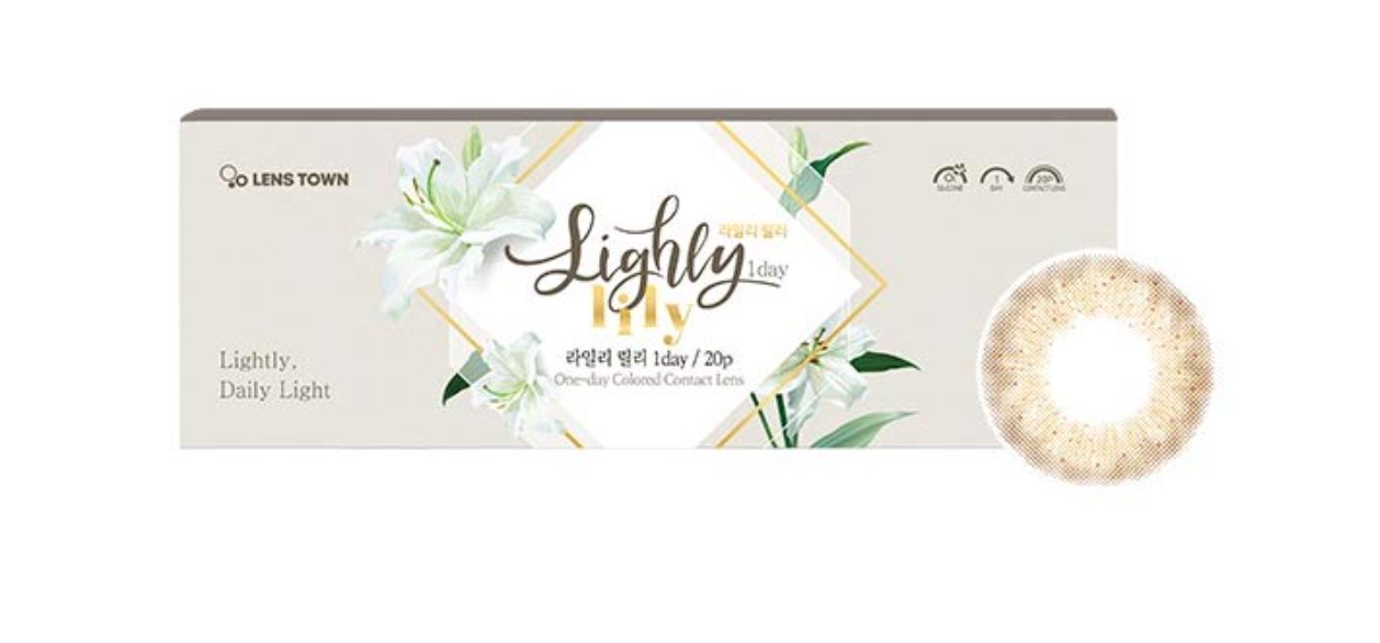 LENSTOWN LIGHTLY LILY - BROWN Daily disposable/20 tablets