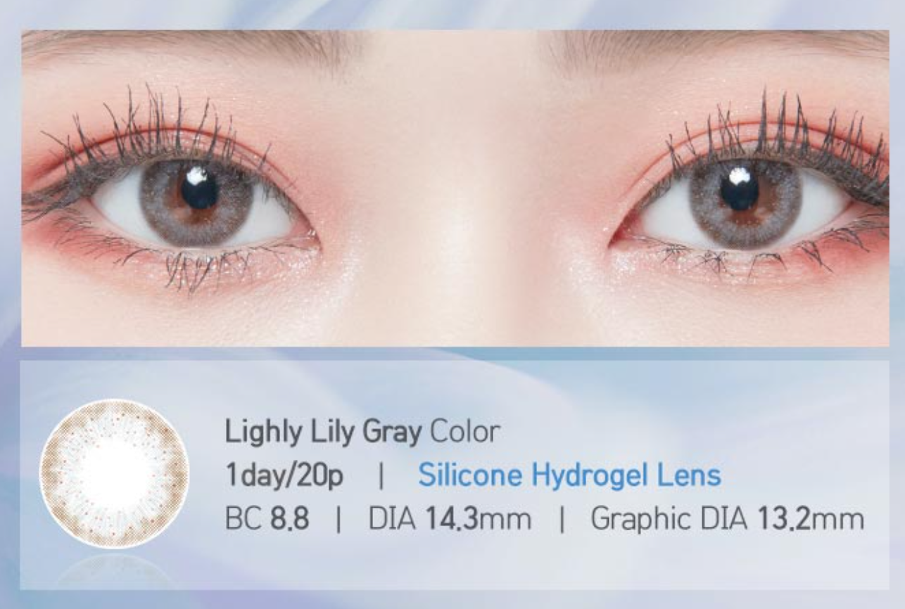LENSTOWN LIGHTLY LILY-GRAY Daily disposable/20 tablets