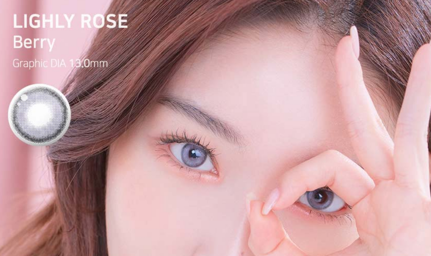 LENSTOWN LIGHTLY ROSE - BERRY daily disposable/30 tablets