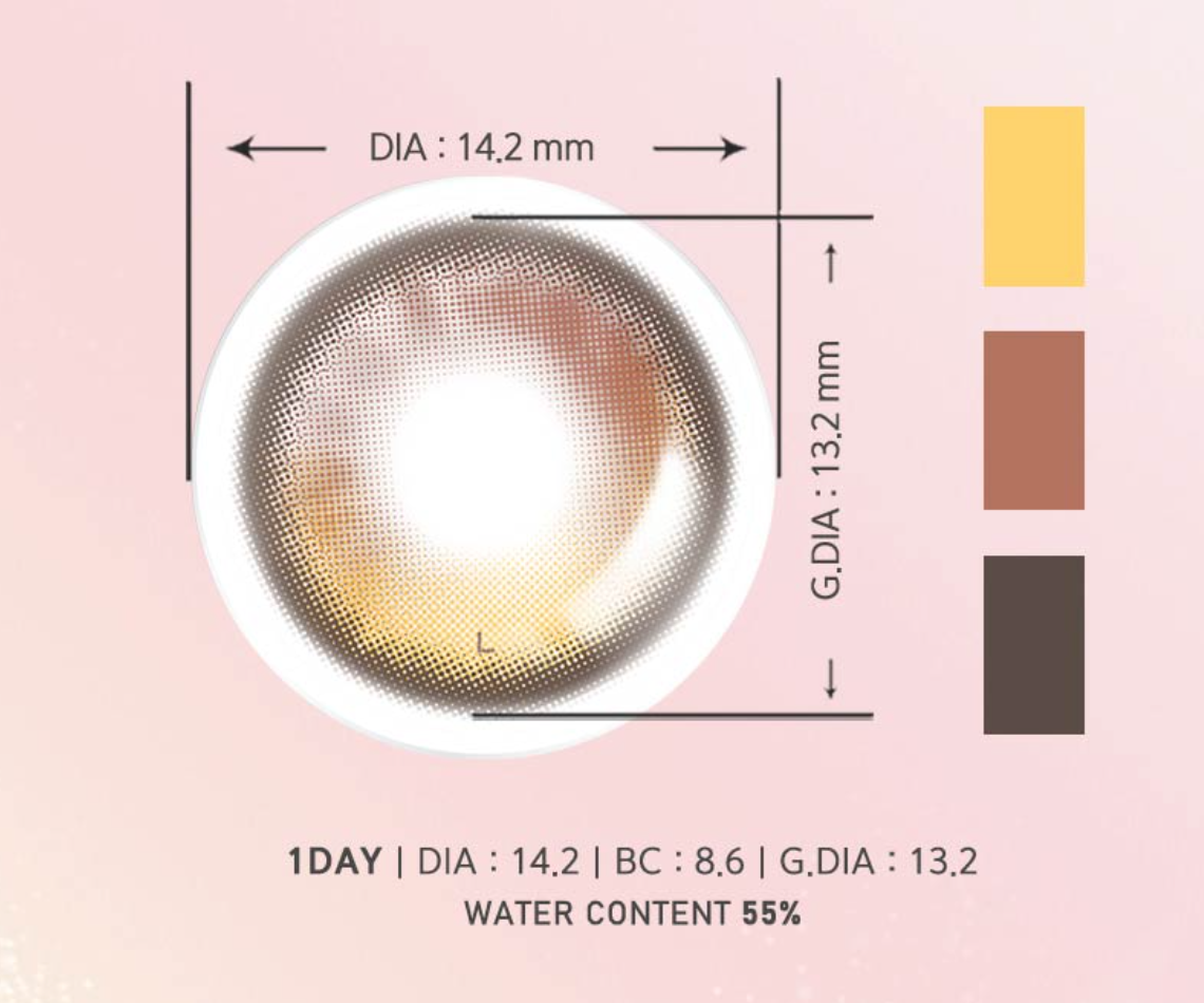 LENSME AKMA QLORING - BROWN Daily disposable/30 tablets
