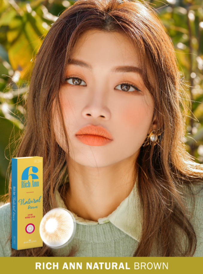 ANN365 - RICH ANN - NATURAL BROWN 每日即棄隱形眼鏡 / 6片