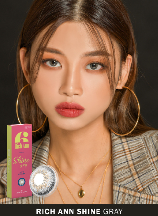ANN365 - RICH ANN - SHINE GRAY 每日即棄隱形眼鏡 / 6片