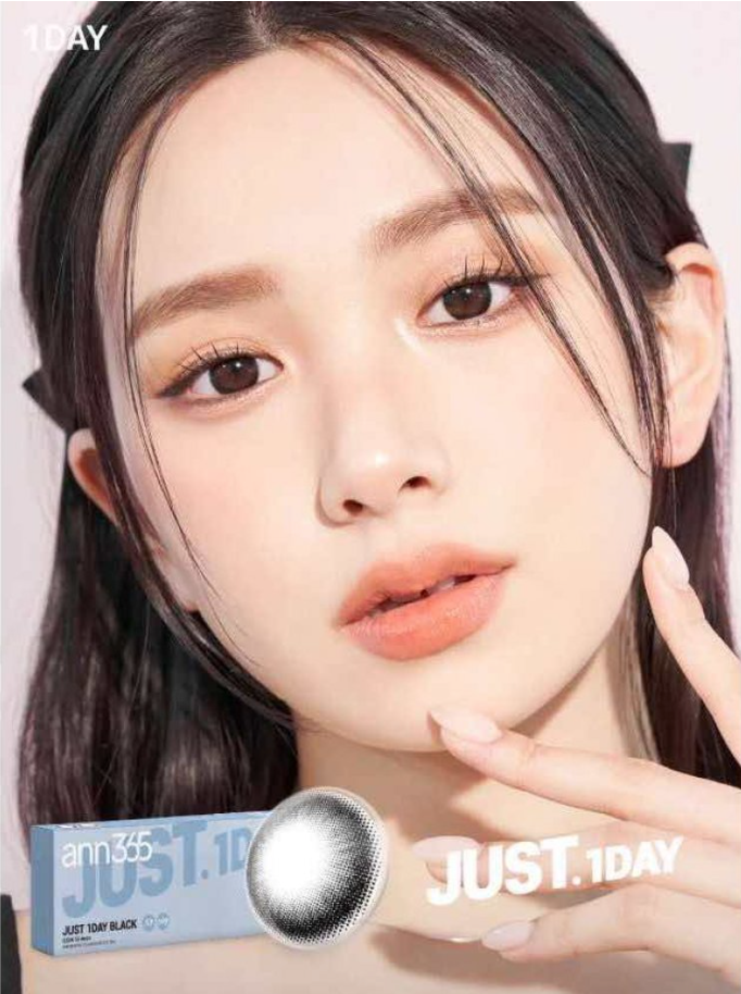 ANN365LENS JUST - BLACK 每日即棄隱形眼鏡 / 10片