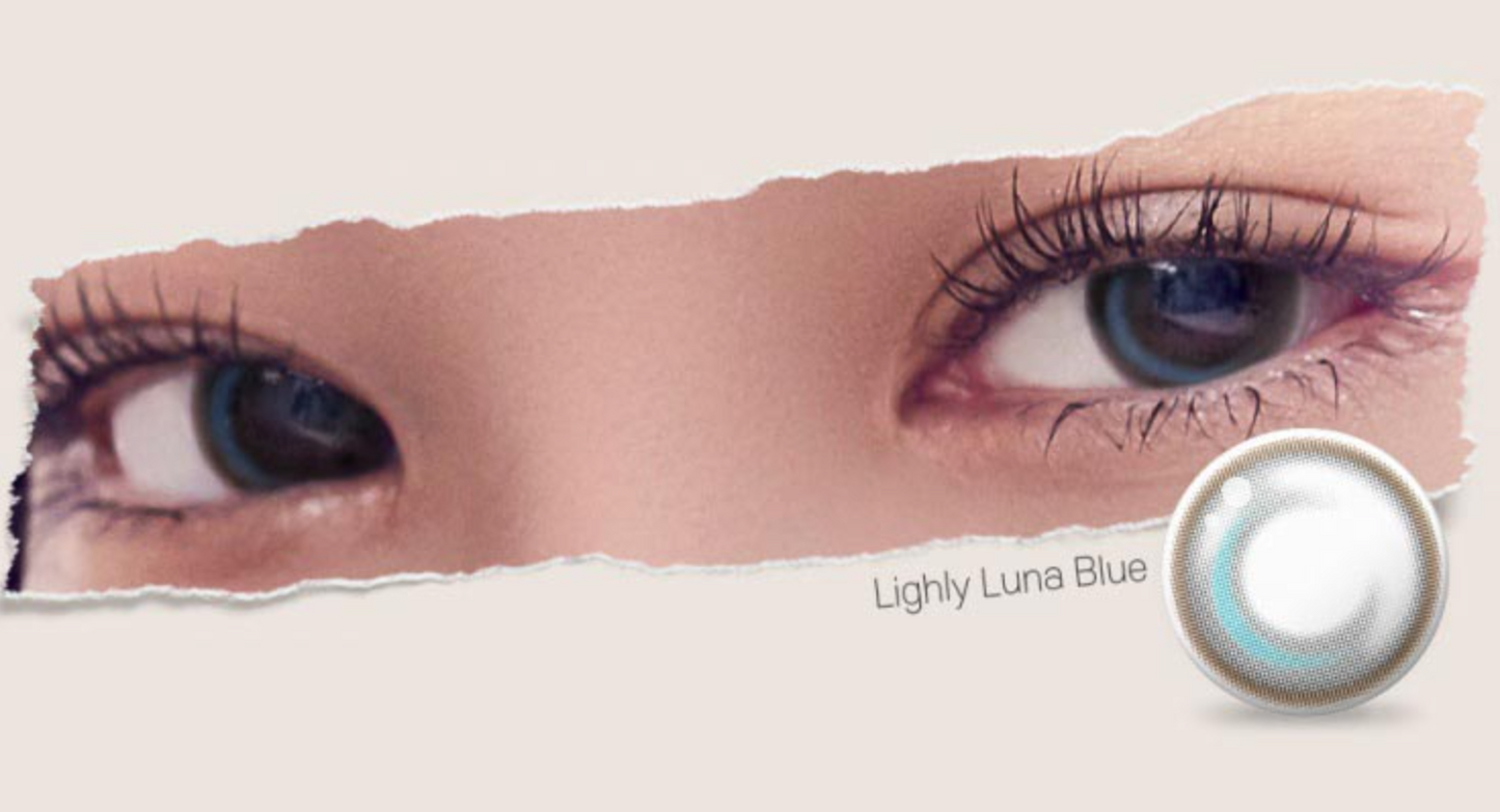 [訂貨款] LENSTOWN LIGHLY LUNA - BLUE 每日即棄隱形眼鏡 / 20片
