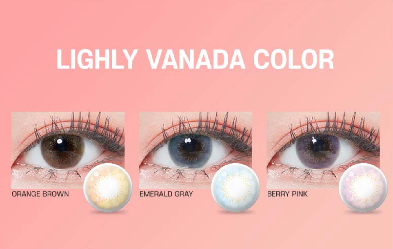 [Order Price] LENSTOWN LIGHLY VANADA - BERRY PINK Daily Disposable/20 Tablets 