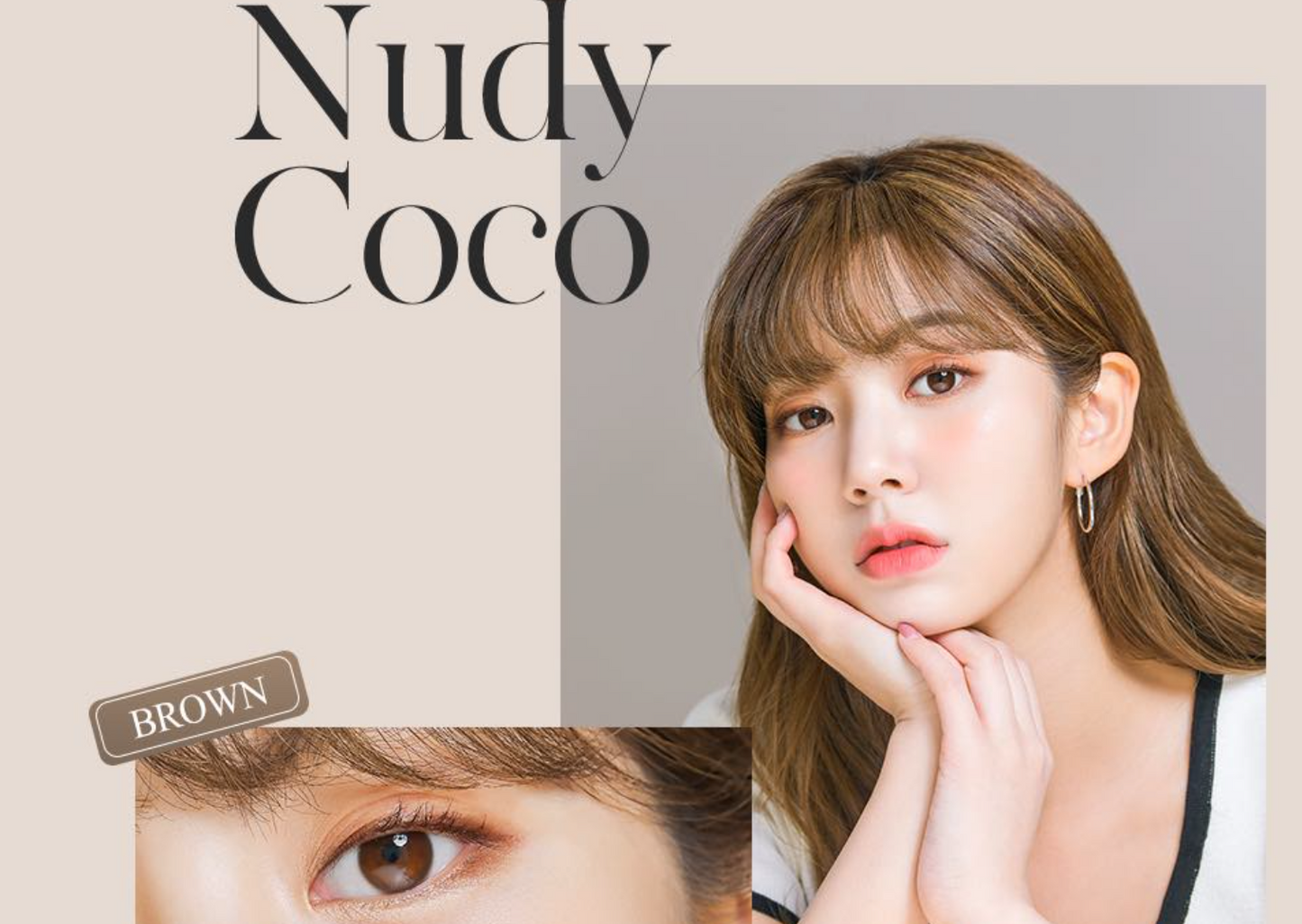 [Order Price] LENSTOWN NUDY COCO 1DAY - BROWN Daily Disposable/10 Tablets