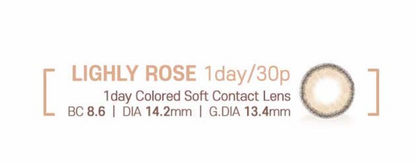 LENSTOWN LIGHTLY ROSE - BEIGE Daily disposable/30 tablets 