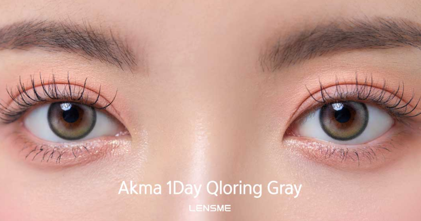 [Order Price] LENSME AKMA QLORING - GRAY Daily Disposable/30 Tablets 