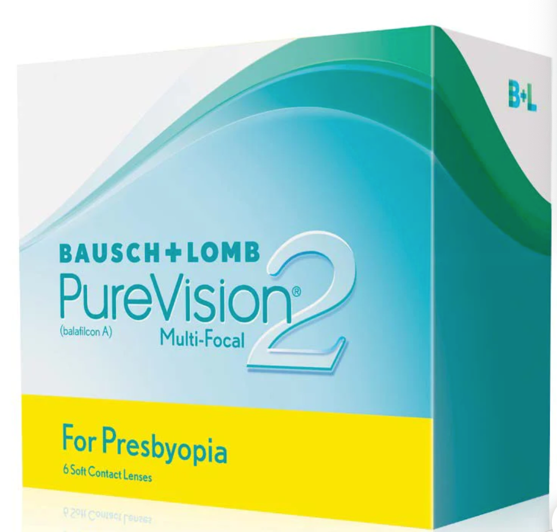 B&amp;L Bausch &amp; Lomb PUREVISION 2 HD For Presbypoia Monthly Disposable Progressive Contact Lenses
