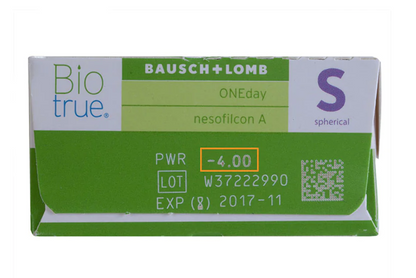 B&amp;L Bausch &amp; Lomb BIOTRUE 1Day disposable contact lenses