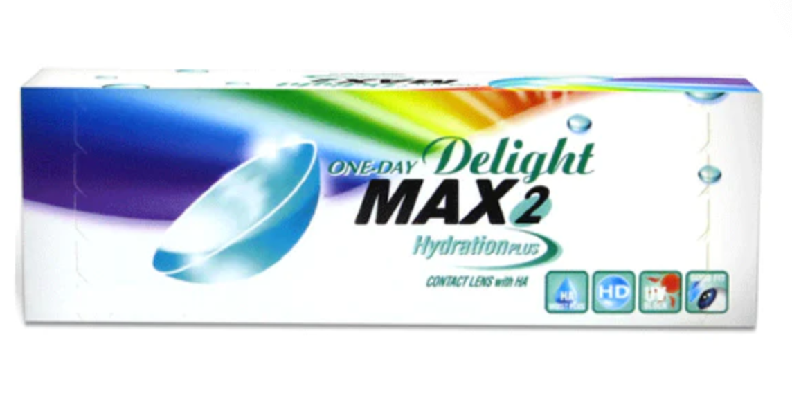 DELIGHT Max2 1Day disposable color contact lenses Hazel