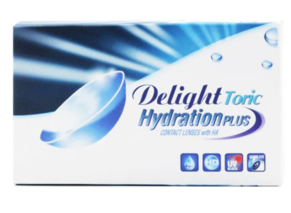 DELIGHT Toric Hydration Plus monthly disposable astigmatism contact lenses