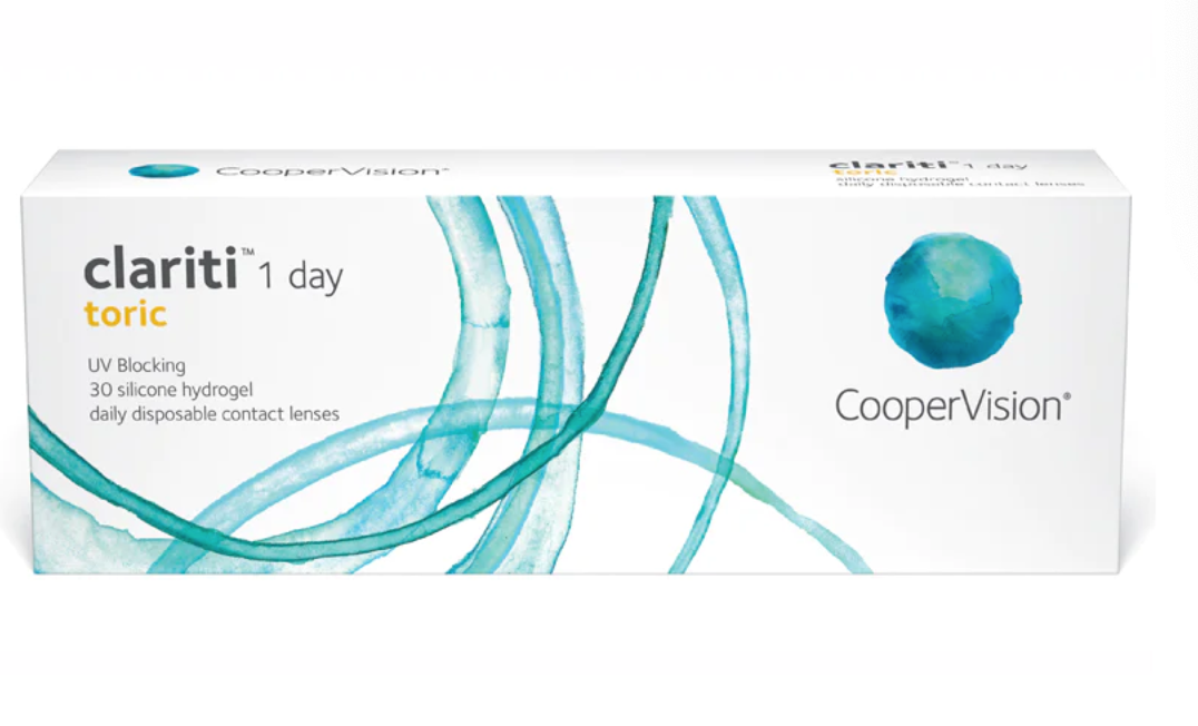 CooperVision Clariti 1 Day Toric daily disposable astigmatism contact lenses