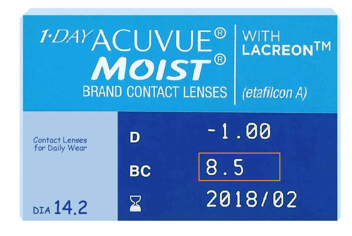 ACUVUE Moist 1Day disposable contact lenses (myopia)