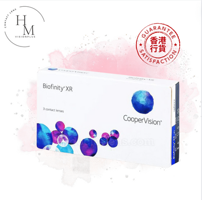Cooper Vision BIOFINITY XR monthly disposable silicone hydrogel contact lenses